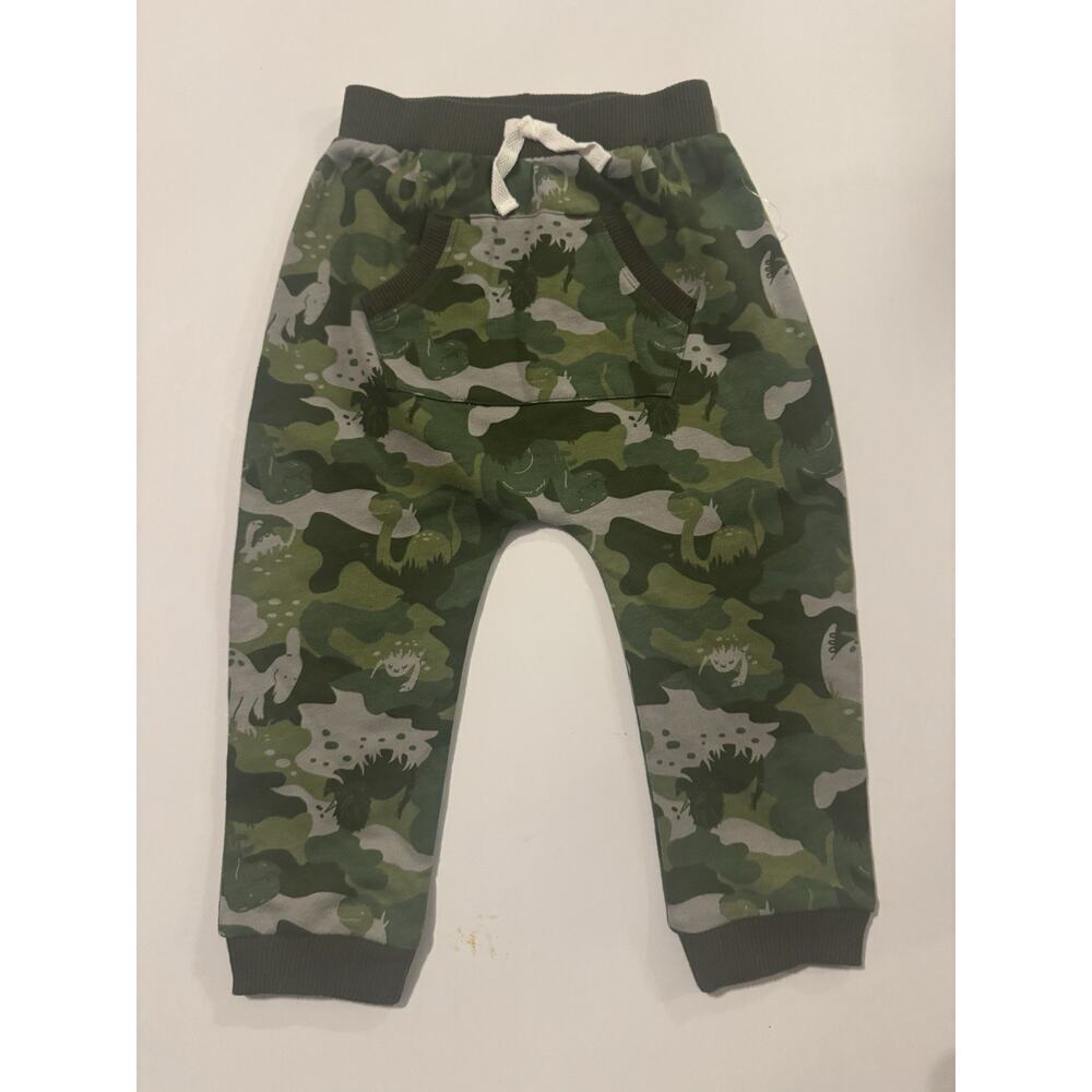 Cat & Jack 18M Toddler Jogger Pants 2 Pack Camo Dino Sweatpants NWT